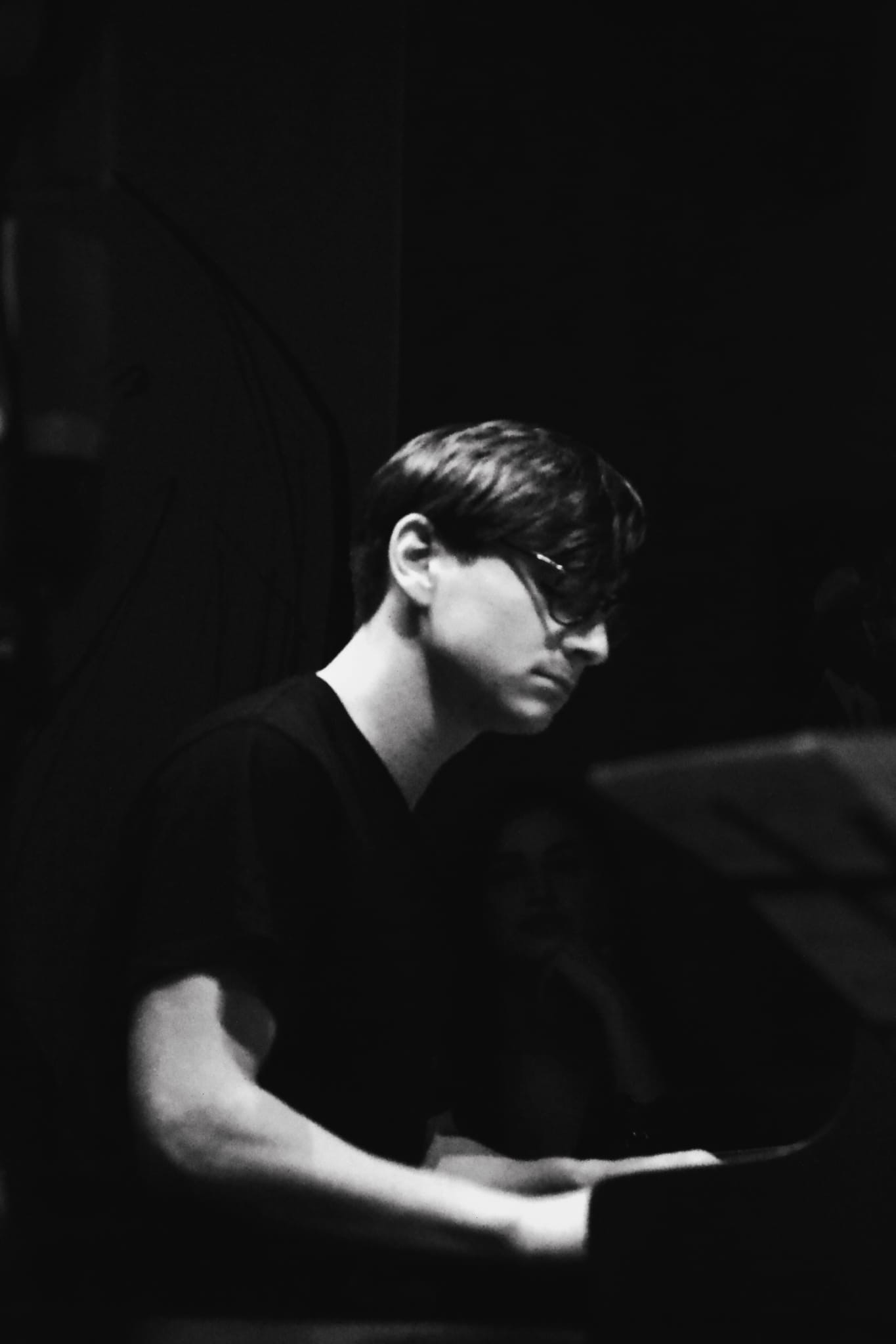 Justin Zitt at the piano